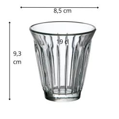 Gobelet verre pressé 19 cl Zinc - LA ROCHERE Clearance