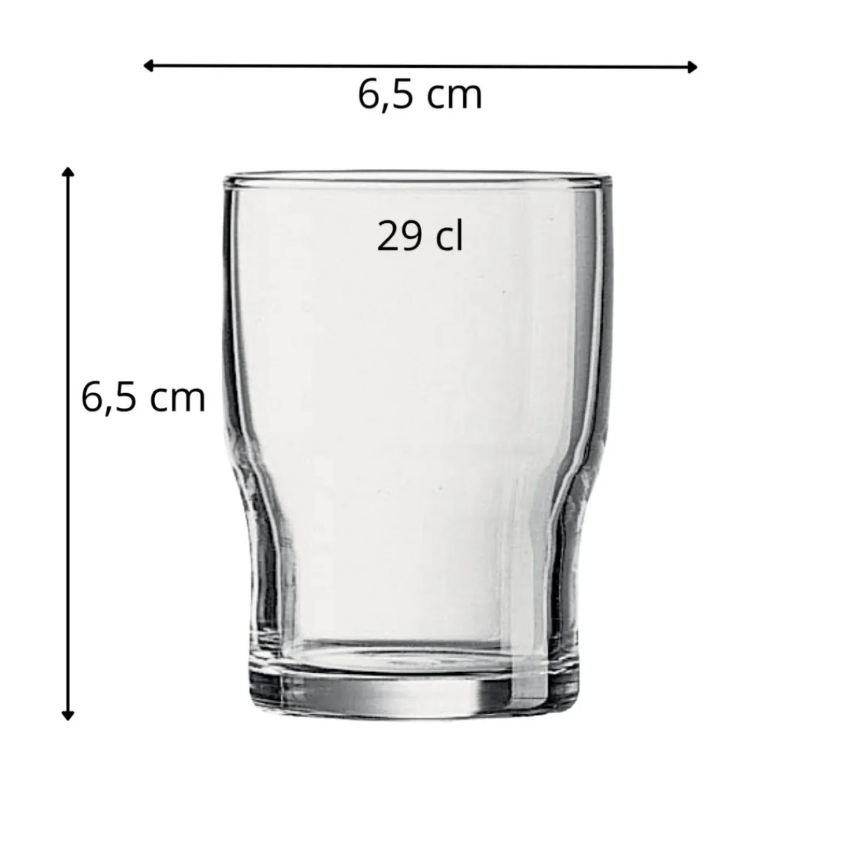Gobelet verre trempé 29 cl Campus - ARCOROC Best