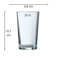 Gobelet verre trempé 25 cl Conique - ARCOROC Sale