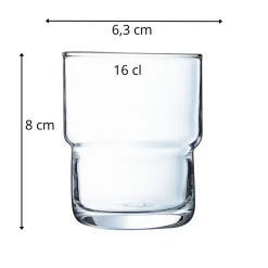 ARCOROC Gobelet verre trempé 16 cl Log Sale