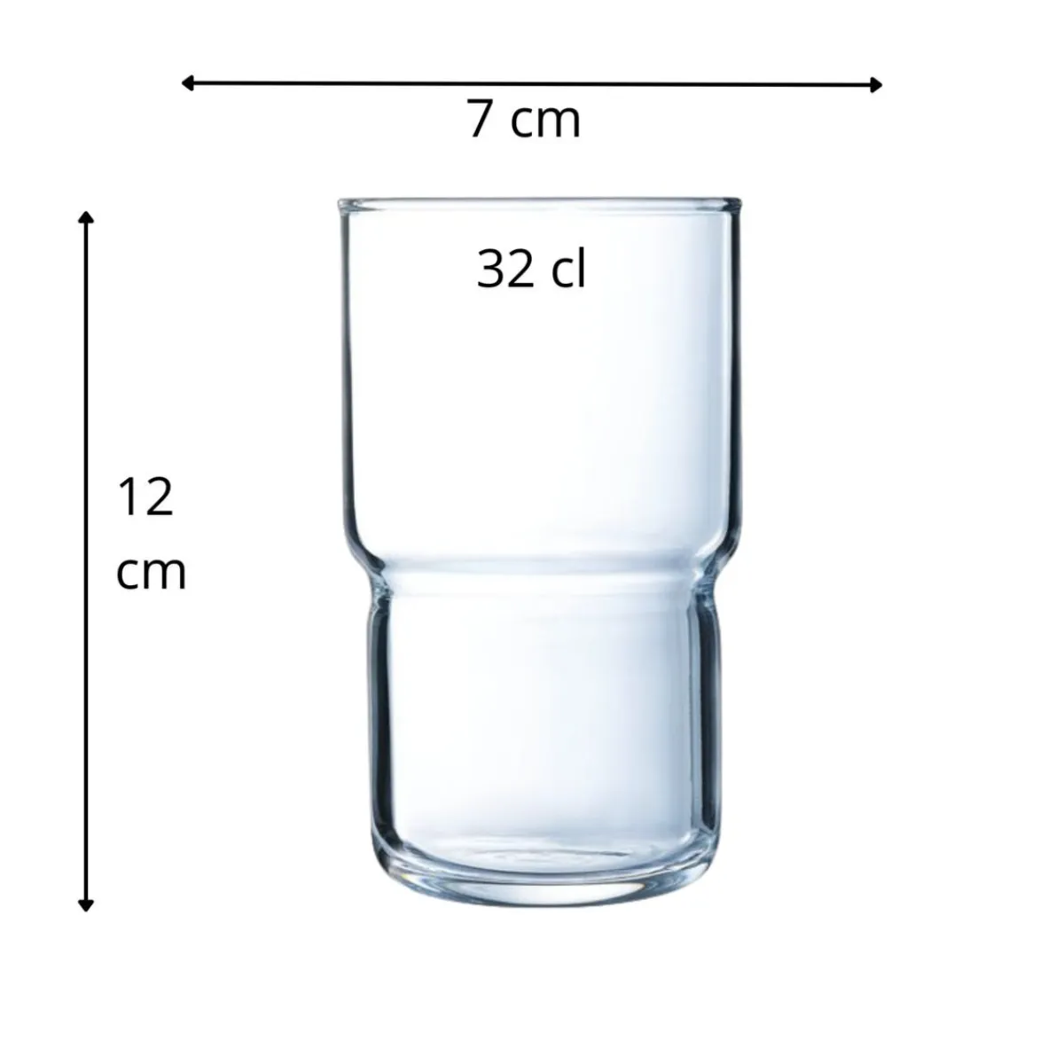 ARCOROC Gobelet verre trempé 32 cl Log Best