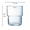 ARCOROC Gobelet verre trempé 27 cl Log Hot