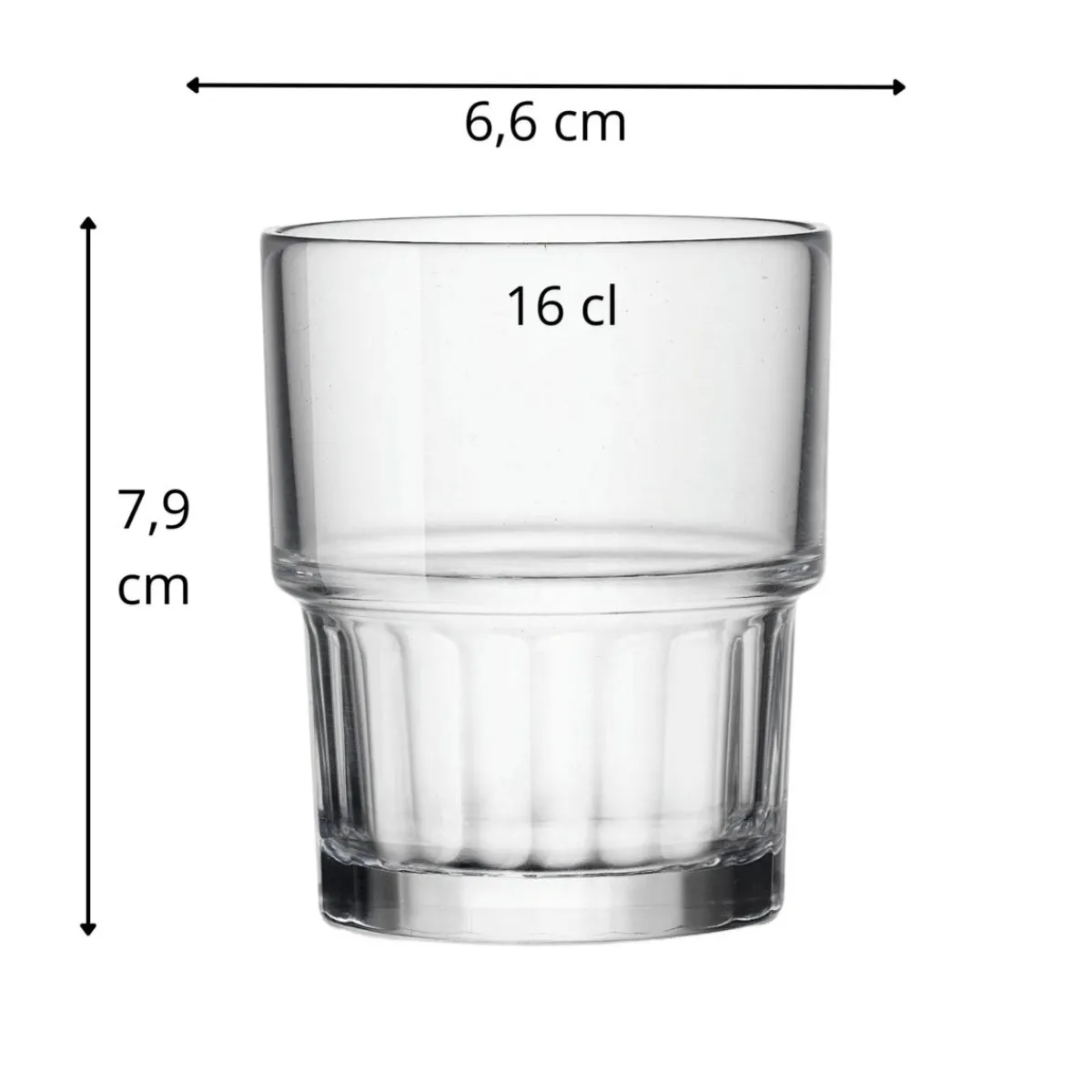 BORMIOLI ROCCO Gobelet verre trempé 16 cl Lyon Discount