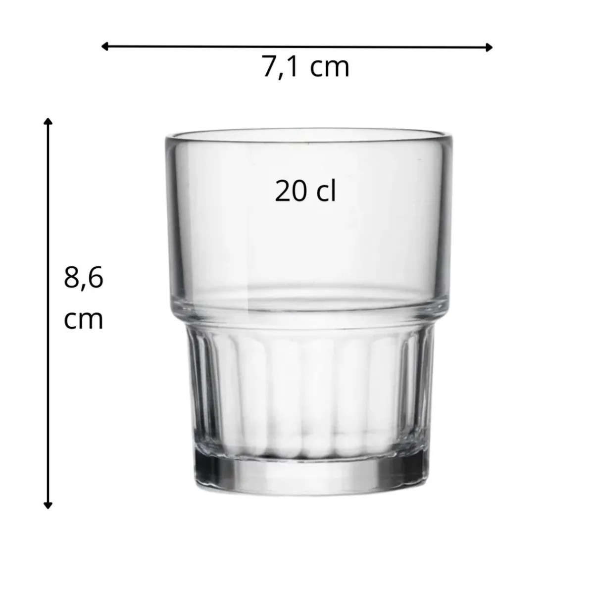 BORMIOLI ROCCO Gobelet verre trempé 20 cl Lyon Outlet