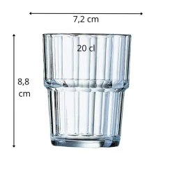 Gobelet verre trempé 20 cl Norvege - ARCOROC Sale