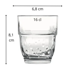Gobelet verre trempé 16 cl Oxygen Stacky - ARCOROC Clearance