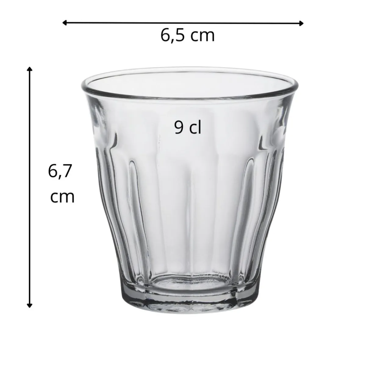 DURALEX Gobelet verre trempé 9 cl Picardie Outlet