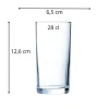 ARCOROC Gobelet verre trempé 28 cl Princesa Clearance