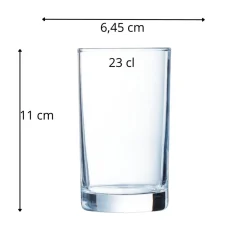 Gobelet verre trempé 23 cl Princesa - ARCOROC New