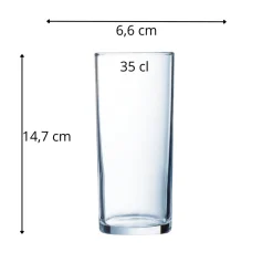 Gobelet verre trempé 35 cl Princesa - ARCOROC Discount