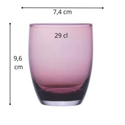 DEGRENNE Gobelet violet verre 29 cl Allegro Online