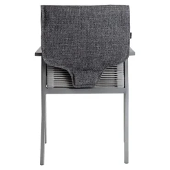 MONTANDOR Housse de siège chauffant infrarouge avec batterie gris foncé 140x48 cm