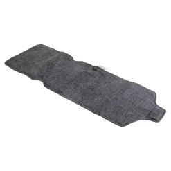 MONTANDOR Housse de siège chauffant infrarouge avec batterie gris foncé 140x48 cm