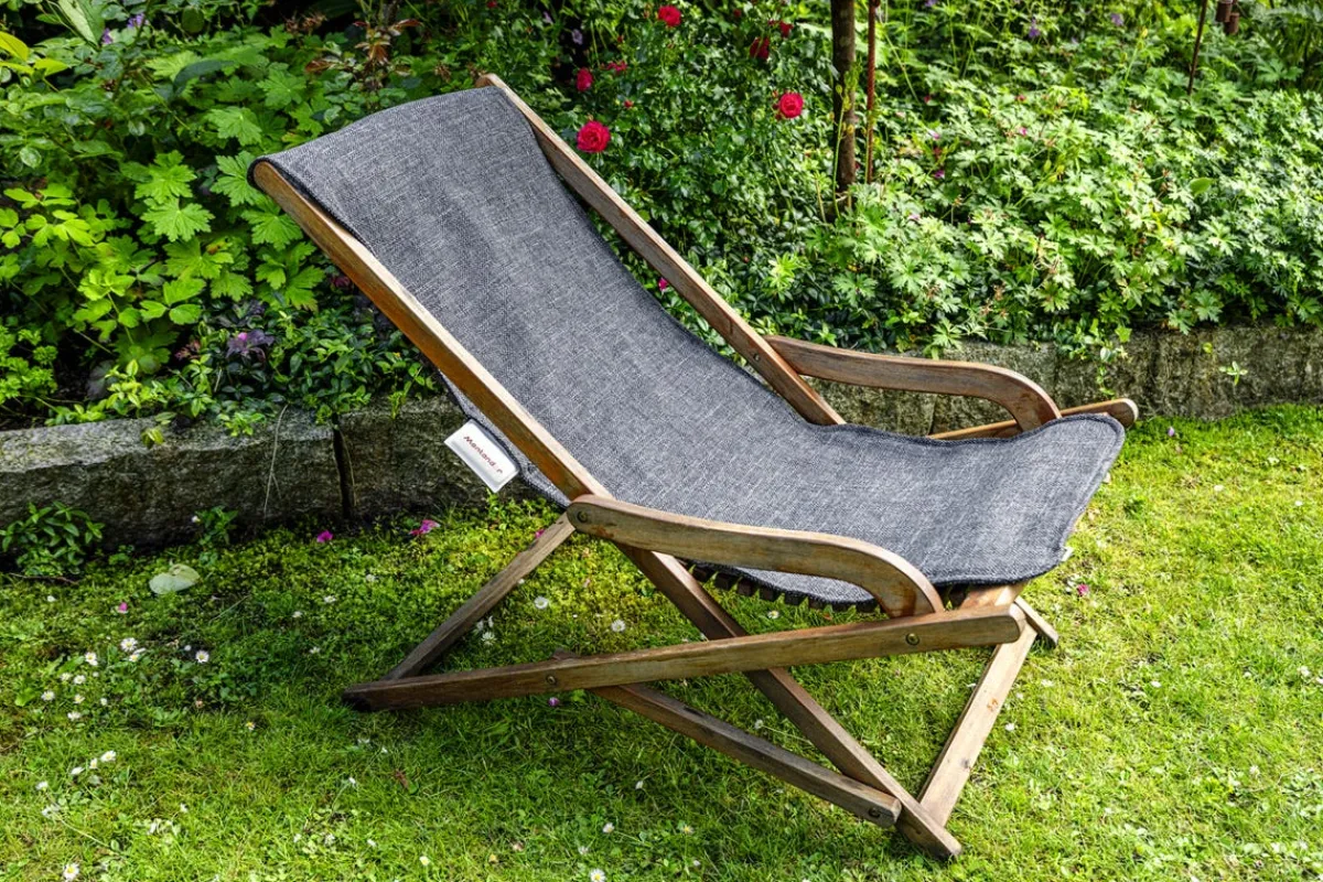 MONTANDOR Housse de siège chauffant infrarouge avec batterie gris foncé 140x48 cm
