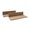 Insert pour caisse GN2/3 avec 3 compartiments chêne 24x10,5x6 cm Valo - APS Online