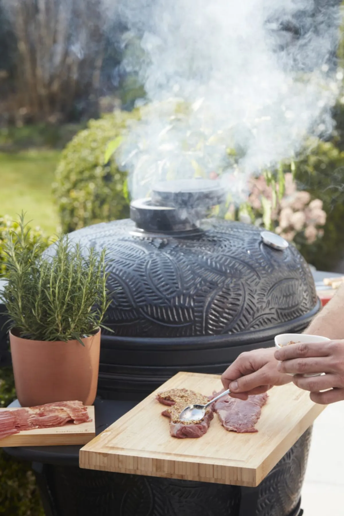 BARBECOOK Kamado grès émaillé 138x84x110,5 cm Kamal Clearance