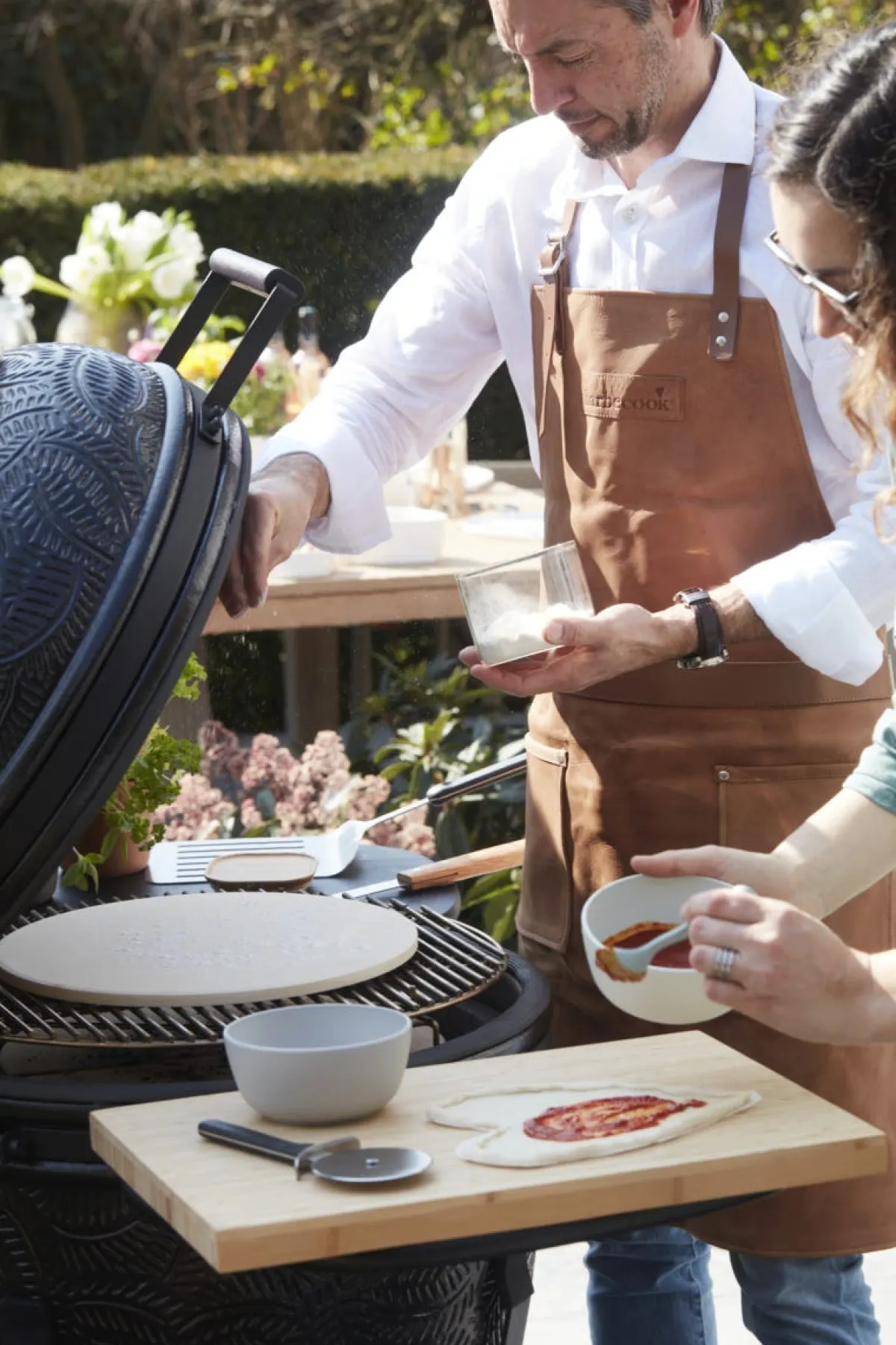 BARBECOOK Kamado grès émaillé 138x84x110,5 cm Kamal Clearance