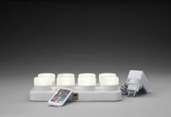 Kit de 8 bougies à led blanc Ø 5 cm 4,8 cm - DUNI Clearance