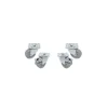 PROINOX Kit de 4 roues pivotantes pour table en inox dont 2 avec frein rond Ø 10 cm