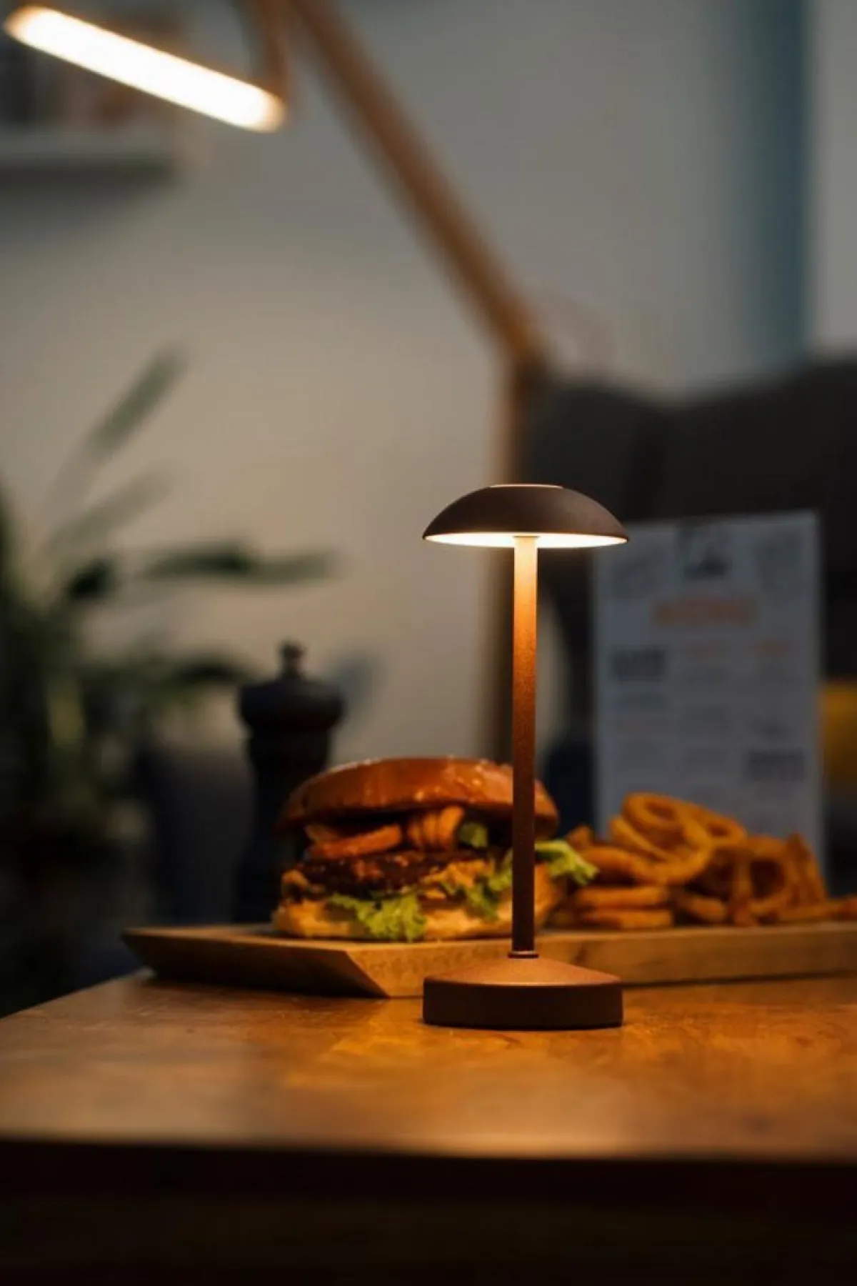 APS Lampe led brun Ø 7,5 cm 20,5 cm Alva Discount