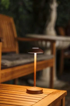 APS Lampe led brun Ø 7,5 cm 20,5 cm Alva Discount