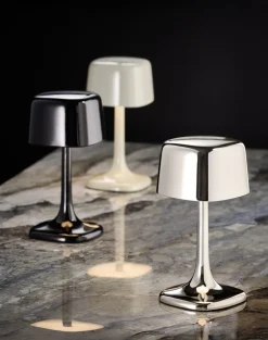 Lampe led gris 10,5x10,5x21,5 cm Soho - APS New