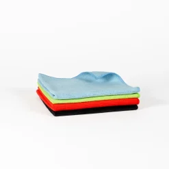 Lavettes microfibre rouge microfibre 40x40 cm (5 pièces) - KLEANING ESSENTIALS Hot
