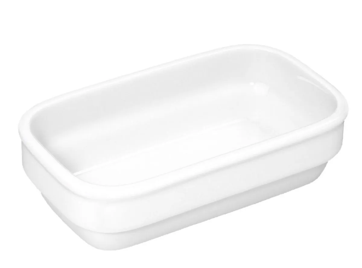 Légumier rectangulaire blanc porcelaine culinaire 16 cm Regithermie - enova Hot