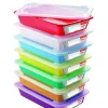 Lot de 7 bacs plats temoin 3L avec couvercle Avec couvercle plastique 35x24x8 cm 3 L fond plein parois pleines - GILAC Best