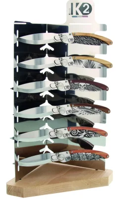 Aucune Lot de 6 couteaux K2 DECORS 8,5 cm inox bois unie (6 pièces) Best