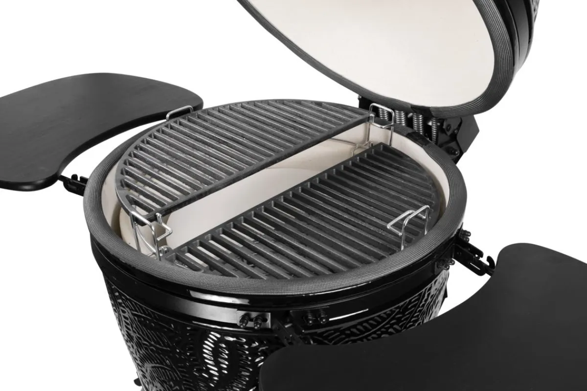 BARBECOOK Lot de 2 grilles demi-lune pour Kamal XL fonte d'acier Ø 53 cm 2,5 cm Kamal Sale