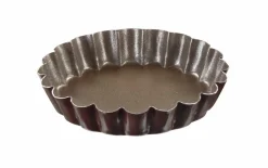 GOBEL Lot de 6 moules à tartelette à bords cannelés acier Revêtement anti-adhésif Ø 10 cm 1,8 cm (6 pièces) Best
