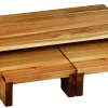 Lot de 3 réhausses acacia Oxstal (3 pièces) - PRO.MUNDI Outlet