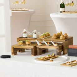 Lot de 3 réhausses acacia Oxstal (3 pièces) - PRO.MUNDI Outlet