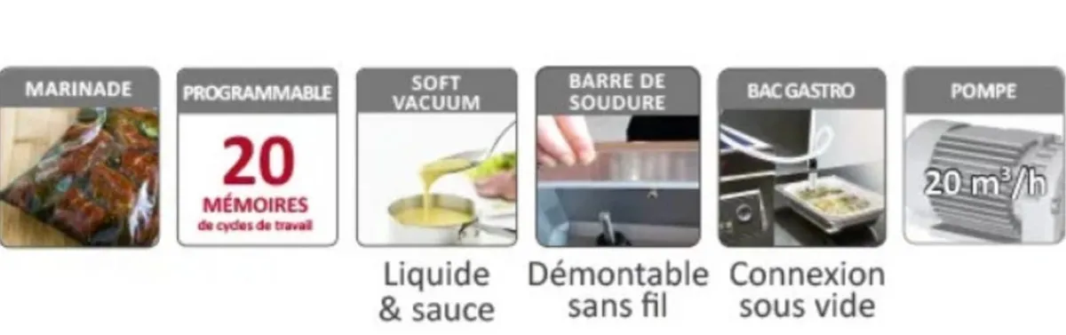 DELCOUPE Machine sous-vide avec imprimante 042 IMP New