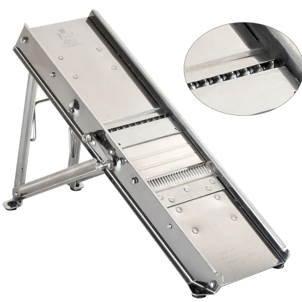 Mandoline sans chariot inox 41x13,5x4,5 cm - L.TELLIER Clearance