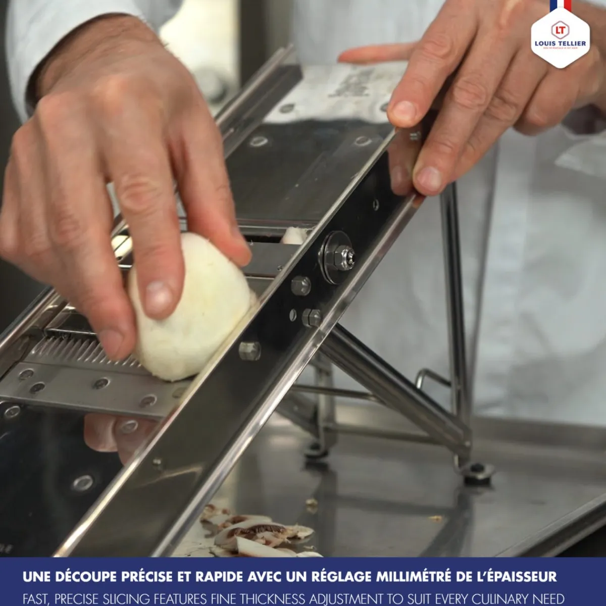 Mandoline sans chariot inox 41x13,5x4,5 cm - L.TELLIER Clearance
