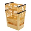Manne à pain Sans couvercle beige plastique 66,5x46x71,5 cm 150 L fond ajouré parois ajourées - GILAC Best