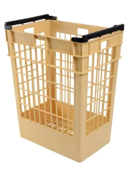 Manne à pain Sans couvercle beige plastique 66,5x46x85 cm 180 L fond ajouré parois ajourées - GILAC Sale