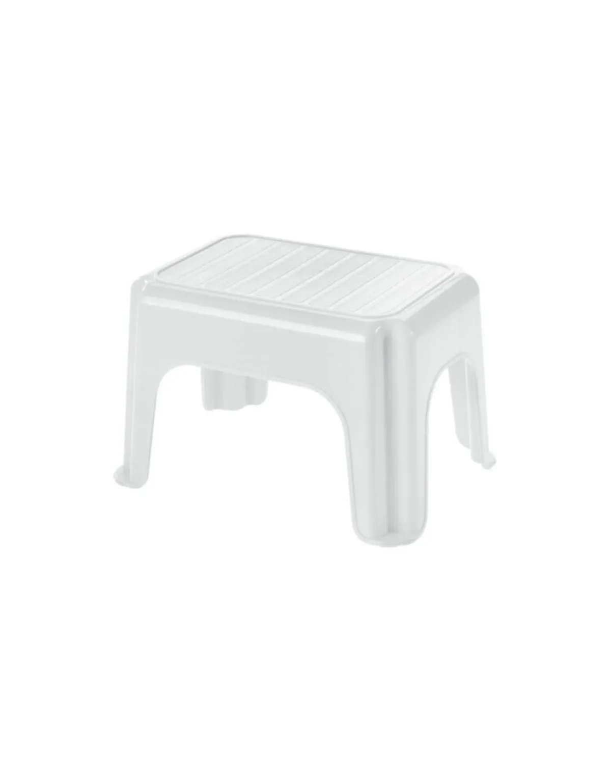 Marche-pied blanc plastique - Aucune Discount