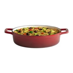 APS Marmite fonte émaillée inox Sans revêtement Avec couvercle 28x28x7 cm 3 L 5 Stars Best