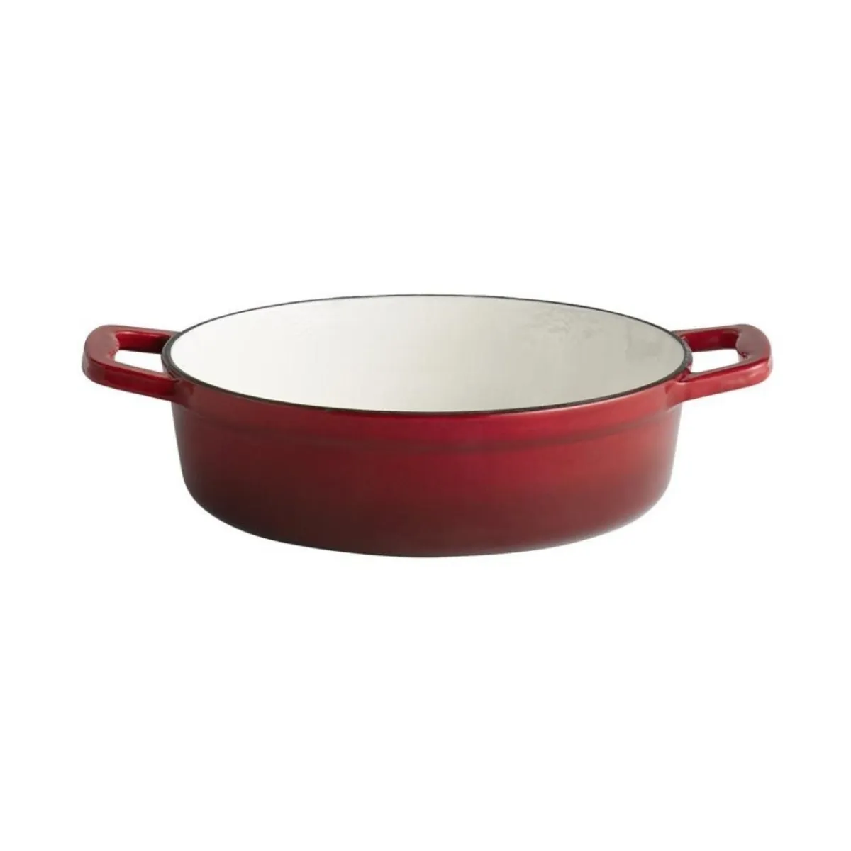 APS Marmite fonte émaillée inox Sans revêtement Avec couvercle 25x25x7 cm 2,5 L 5 Stars Best