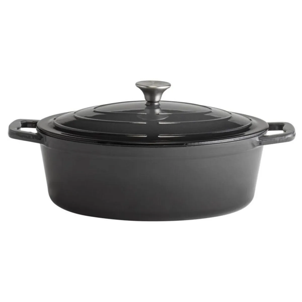 APS Marmite fonte émaillée inox Sans revêtement Avec couvercle 33x25 cm 5 L 5 Stars