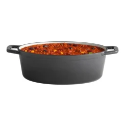 APS Marmite fonte émaillée inox Sans revêtement Avec couvercle 33x25 cm 5 L 5 Stars