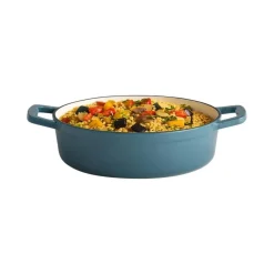Marmite fonte émaillée inox Sans revêtement Avec couvercle 25x25x7 cm 2,5 L 5 Stars - APS Hot