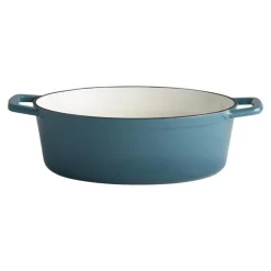 APS Marmite fonte émaillée inox Sans revêtement Avec couvercle 33x25x11 cm 5 L 5 Stars New