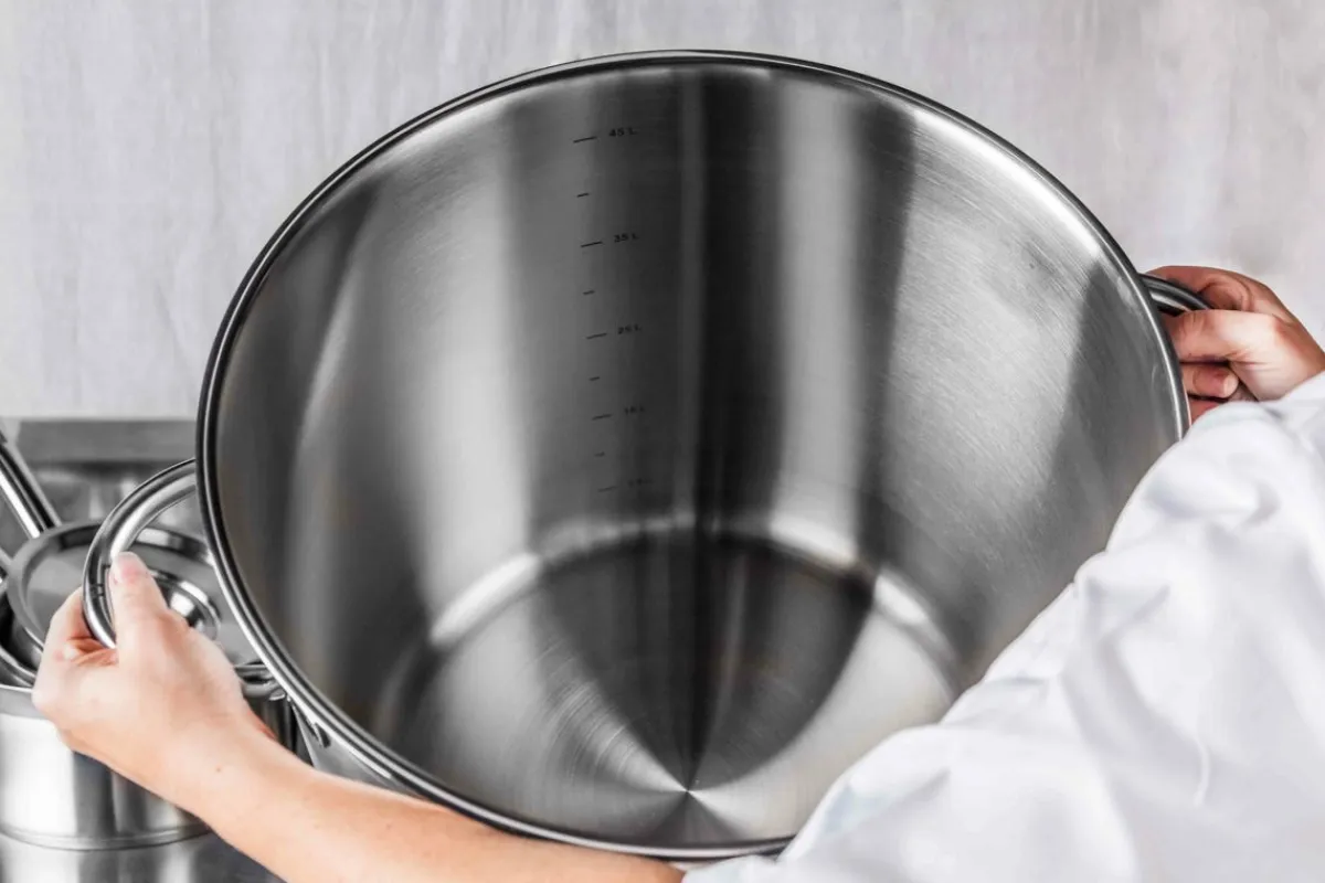 PRO.COOKER Marmite inox Sans revêtement Sans couvercle Ø 28 cm 28 cm 17 L Qualiplus