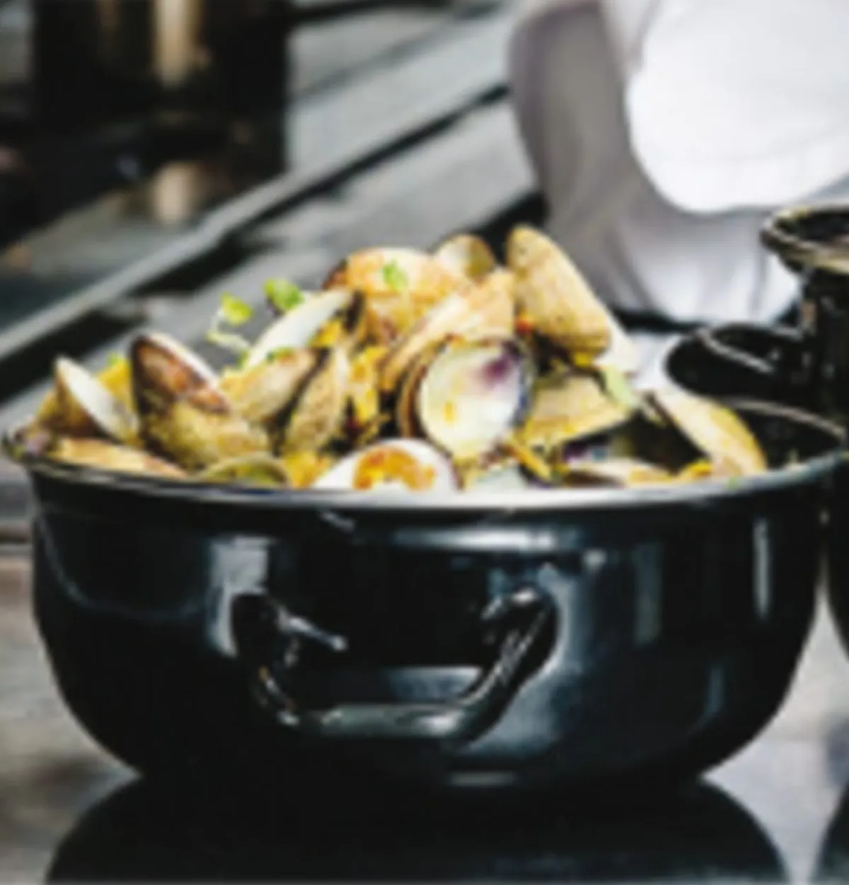 Marmite à moules acier émaillé Sans revêtement Avec couvercle Ø 18 cm 15 cm 1,5 L - Aucune Sale