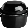 Marmite à moules acier Sans revêtement Avec couvercle Ø 18 cm 18,5 cm 2,5 L - Aucune Online