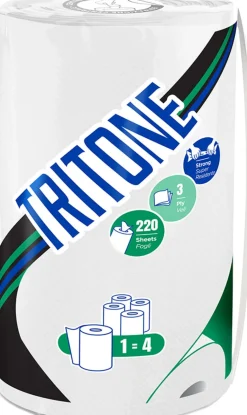 Aucune Maxi rouleau essuie tout blanc ouate de cellulose